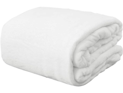 VYLARA Cobertor Branco Tamanho Solteiro, Material De Microfibra Supermacio E Aconchegante, Perfeito Para Usar No Sofá Enquanto Toma Café E Assiste Tv