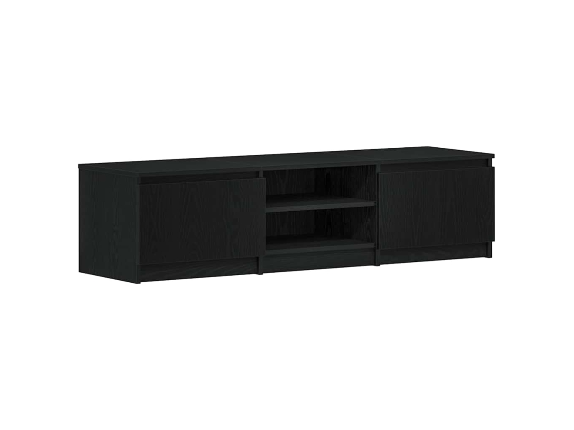 Maison Exclusive - Mueble Para Tv De Roble Negro, 140x40x36 Cm, Madera De Ingeniería