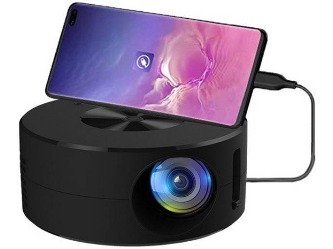 Mini proyector de video, proyector LED portátil con teléfono, misma pantalla para tabletas con teléfonos inteligentes, proyector de película IKIKSO
