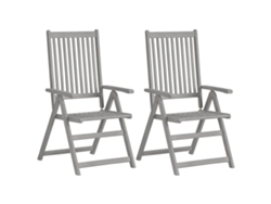 Maison Exclusive - Sillas Reclinables Jardín Y Cojines 2 Uds Madera Maciza Acacia