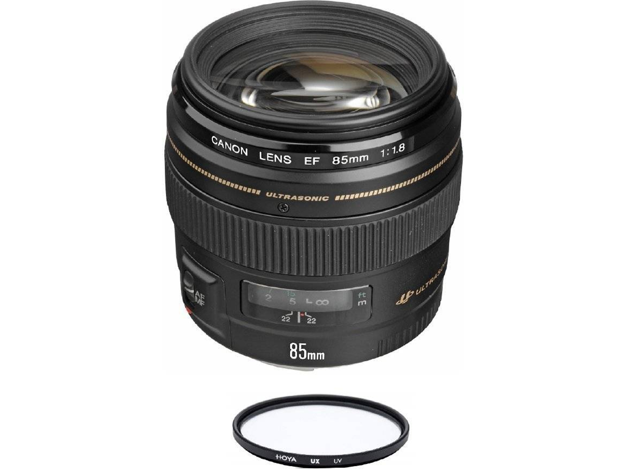 Objetivo CANON EF 85mm F1.8 USM + HOYA UX UV 58mm Filtro