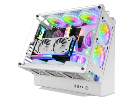 Caja PC MARS GAMING MCBW (ATX - Blanco)