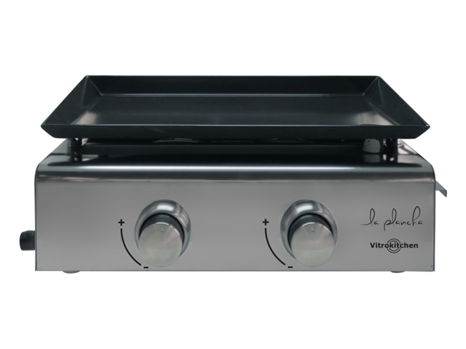 Plancha Cocina Vitrokitchen pg210ib gas butano 56cm 2 quemadores de hornillo 5230036683