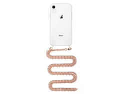 Carcasa Transparente Iphone Xr Con Colgante Cadena Metálica. Accesorio De Moda, Ajuste Perfecto Y Máxima Protección