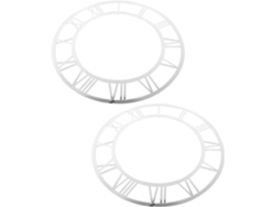 Espejo De Pared Romano, 2 Piezas, Ajustable Para