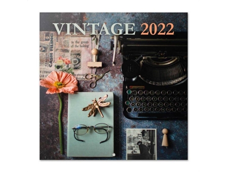 Calendario Vintage 2022 pared originales │ mensual producto con licencia oficial erik editores 30x30