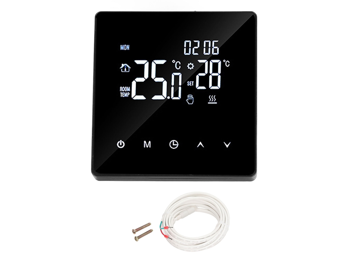 Termostato Digital Programable Con Pantalla Lcd Y Wifi Para Calefacción Eléctrica Por Suelo Radiante En Hogares Y Hoteles.