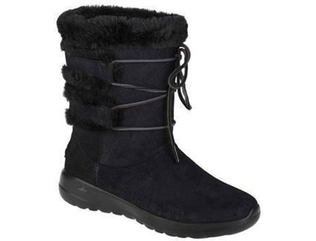Botas SKECHERS Cuero de Gamuza Mujer (38 - Negro)