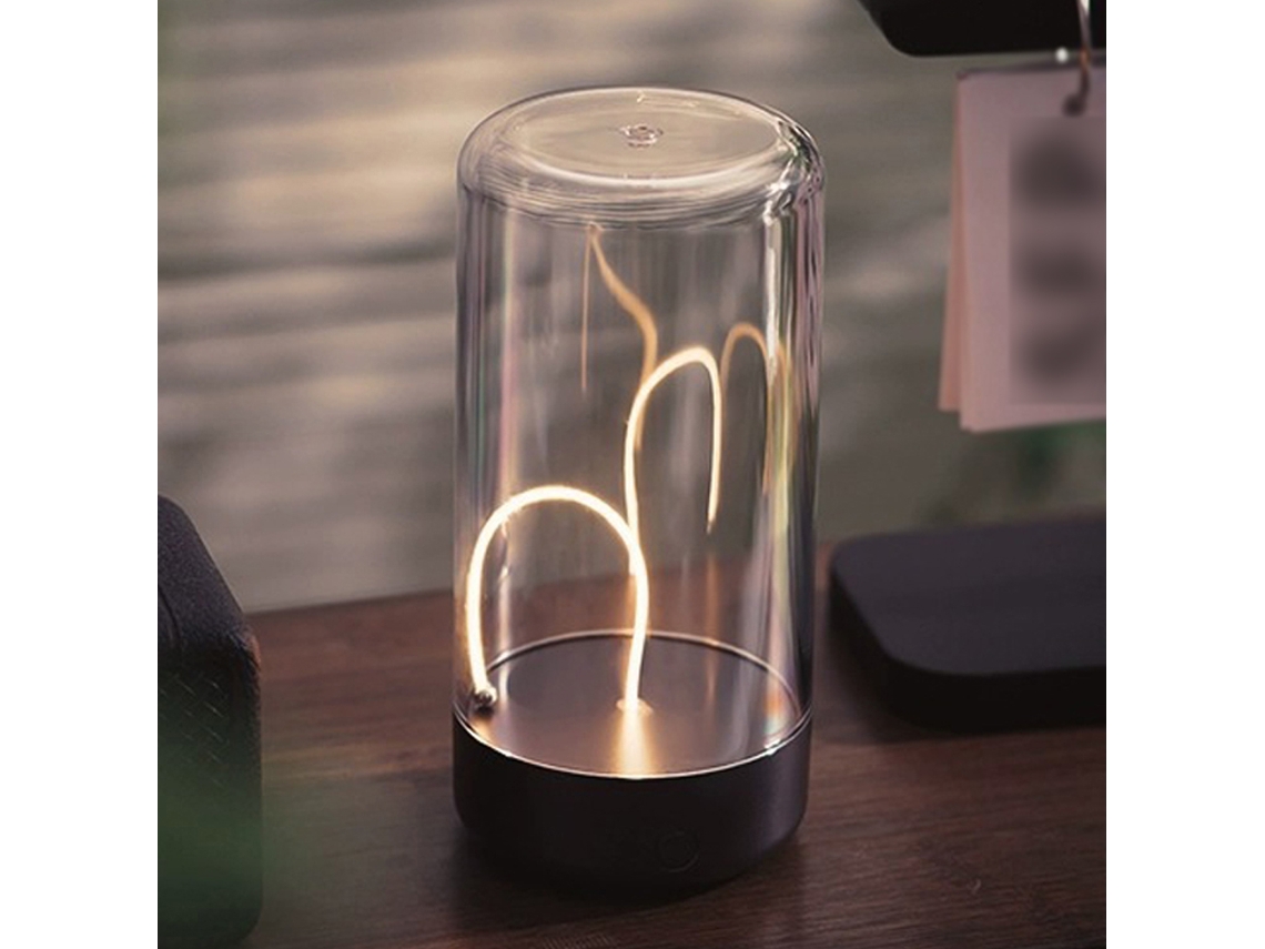 Luz De Camping Portátil Com Fio Magnético Recarregável 3 Modos Ambiente Led Para Casa E Camping