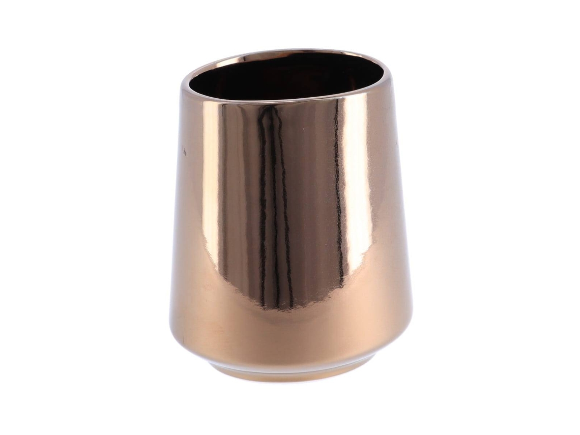 Taza Ovalada de Porcelana Efecto Bronce TENDANCE