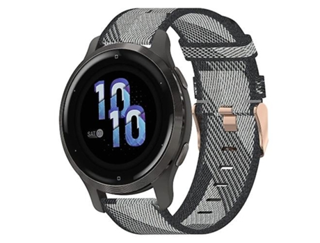 Correa De Reloj Inteligente Para Garmin Venu 2S, Correa De Nailon Gris De 18Mm VENISYMLIS