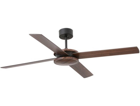 Ventilador de Techo FARO BARCELONA Polea Marrón (34 W - Diámetro 132.2 cm)