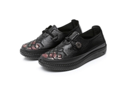 Zapatos Casuales Para Mujeres Mayores, Versátiles, Cómodos, Suela Suave, Transpirables, Negros, Talla 35.