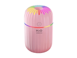 Humidificador para mascotas de 300 ml, 2 modos de nebulización, 10 h de autonomía, luz LED de 7 colores (automático)