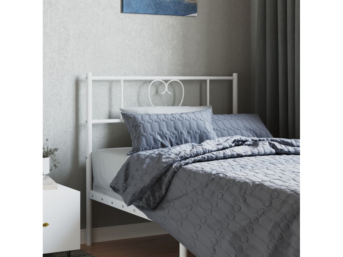 Cabecero De Metal Blanco 75 Cm