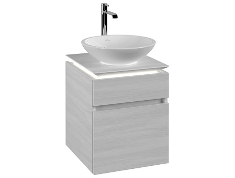 Módulo de lavabo Villeroy &amp Boch Legato B566 450x550x500mm lavabo central iluminación LED