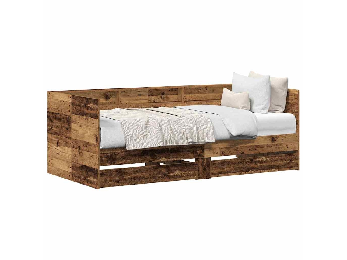 Maison Exclusive - Cama De Día Madera Vieja 75 X 190 Cm Madera Contrachapada