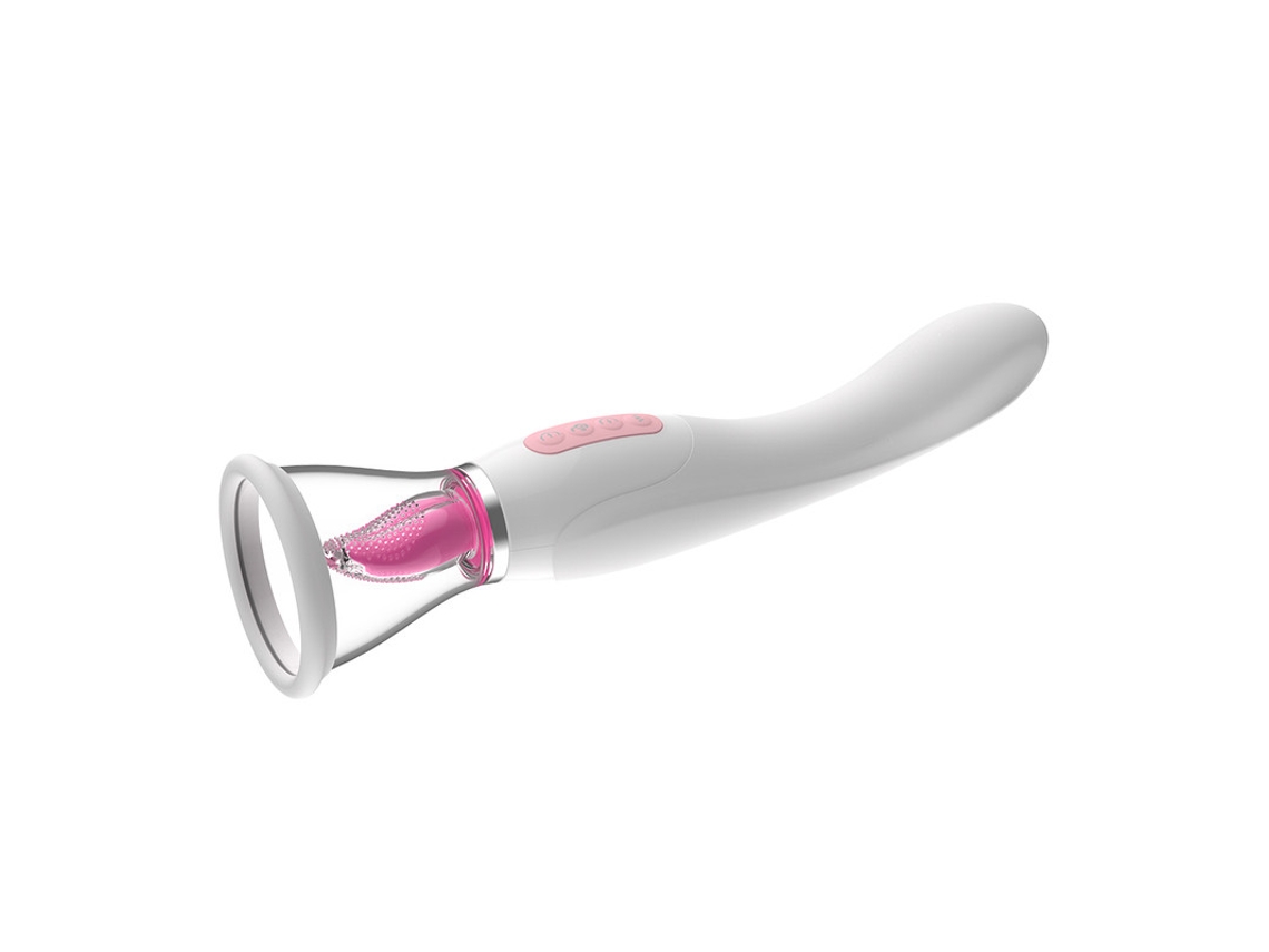 Vibrador De Masaje De Lengua Con Calefaccin Multifrecuencia Para Mujer (blanco) Yizhood