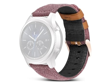 Correa de piel auténtica 22mm ajustable para Huawei Watch GT 3 Pro 43mm/46mm/Watch GT 2 Pro - rosa