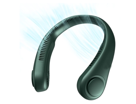 Ventilador de Cuello Portátil ENZON Ventilador 3 Velocidades -Verde