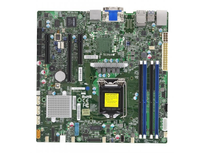 Placa Base SUPERMICRO X11SSZ-QF (Socket LGA1151 - Intel Q170 - Micro ATX)