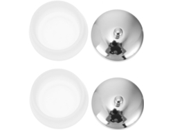 2 Pièces Verre Cristal Mat Dappen Dish Para Liquide Acrylique Poudre Outil Manucure Salón Profess...