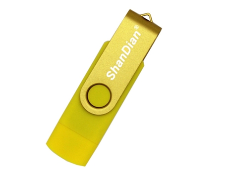 Pen USB SLOWMOOSE Almacenaje Externo de Alta Velocidad Otg (Amarillo - 128GB)