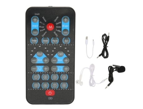 Mini cambiador de voz compatible con tarjeta de sonido en varios idiomas cambiador de voz con 8 efectos de sonido para computadora de teléfono móvi...