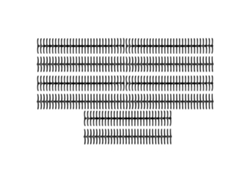 10 espirales de plástico de 19 mm con 30 anillas para hojas A4, B5 y A5 (150 hojas), color negro.