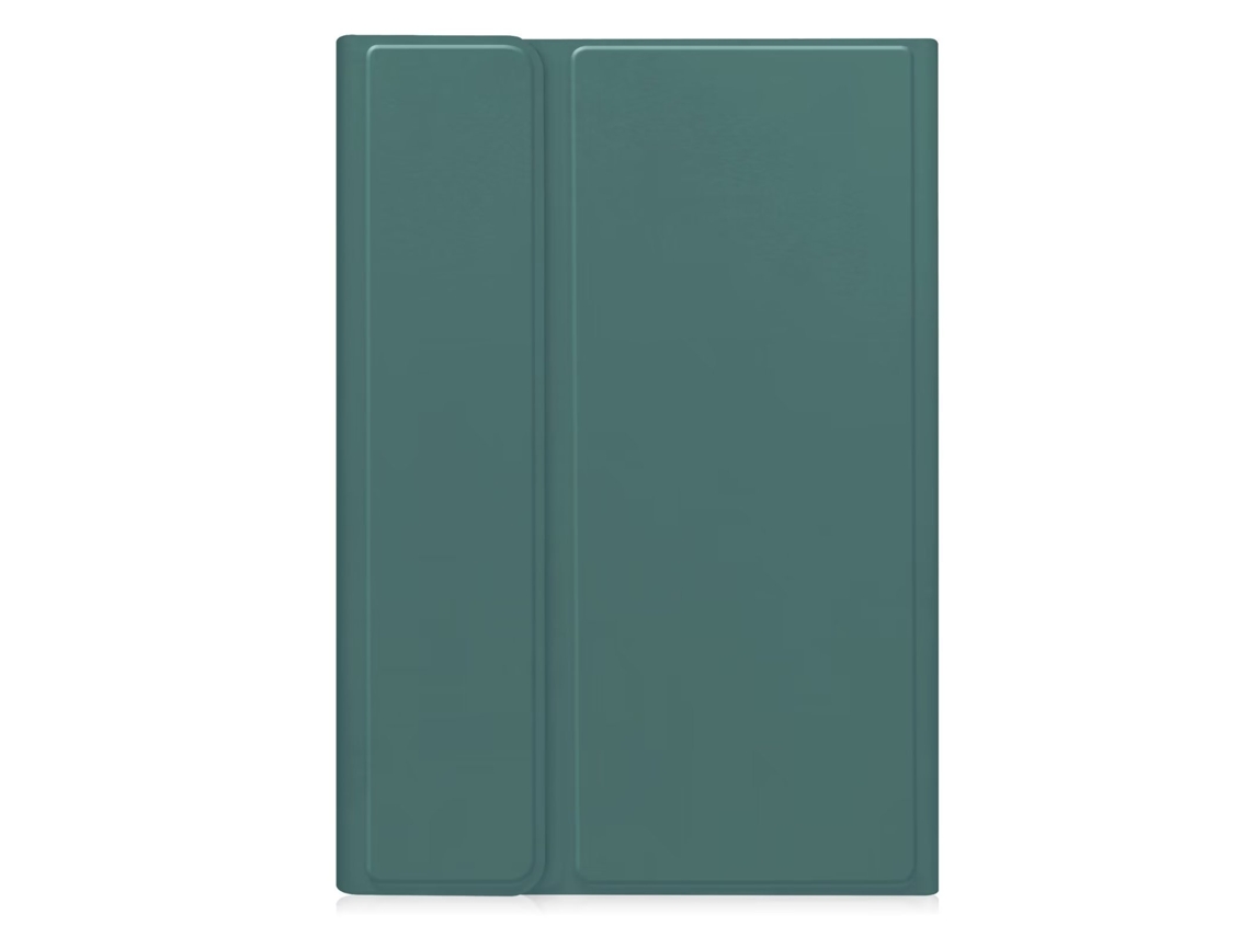Funda Fwinl para Samsung Galaxy Tab S10 Plus/S9 Plus/S9 Fe Plus de 12,4 pulgadas con ranura para bolígrafo, color verde oscuro