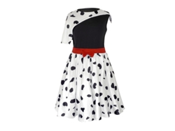 101 perro leal cosplay bruja blanca y negra Kuila cos ropa para niños 140
