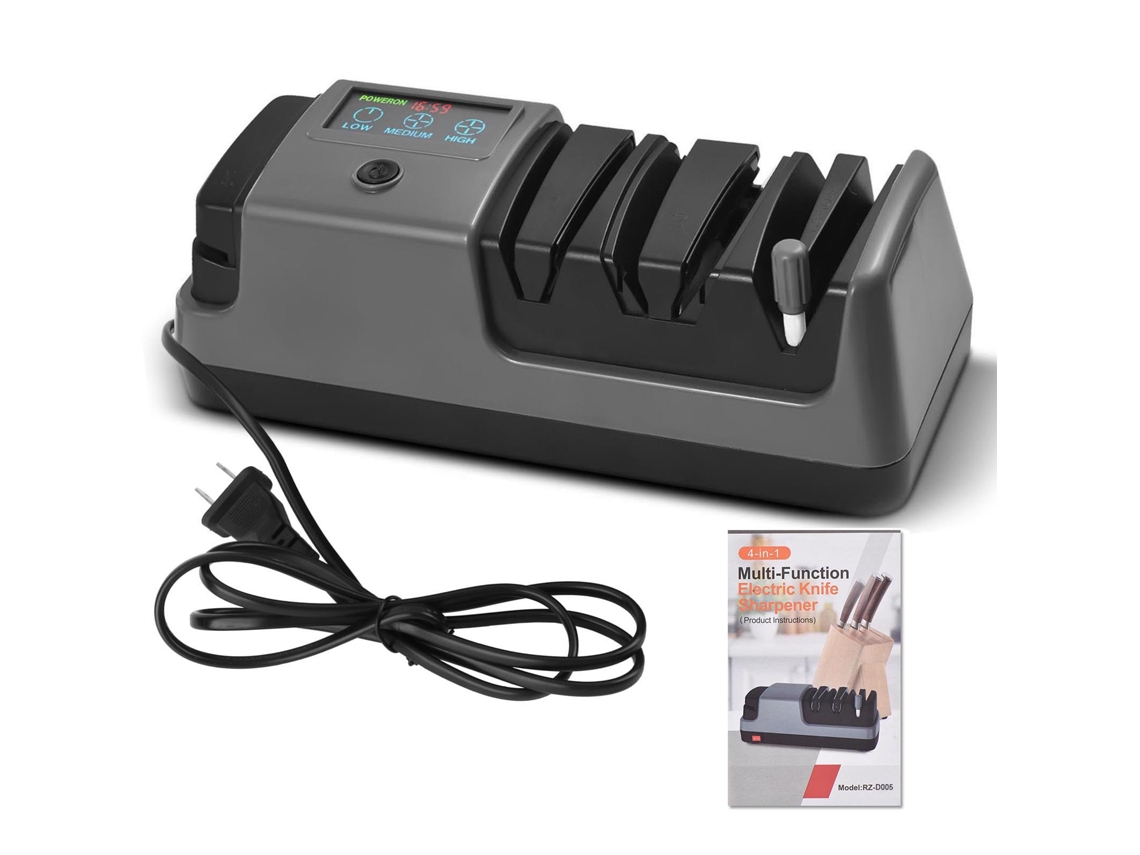Afilador Eléctrico Multifuncional De 3 Etapas Para Cuchillos De Hoja Recta, Sierra Y Tijera - Uso Doméstico/de Cocina