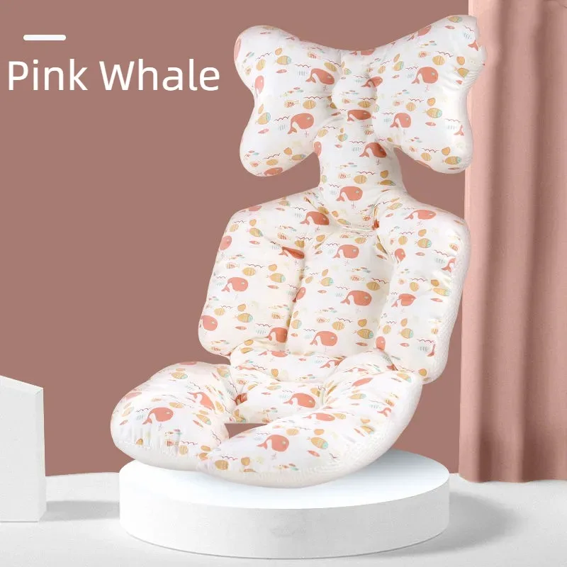 Cojín Para Asiento De Cochecito, Cojín Para Asiento De Coche De Bebé De Doble Cara, Transpirable Y Suave Cuich