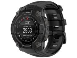 Bracelete Para Garmin Instinct 3 Amoled / Solar (45mm) - Silicone - Liberação Rápida Preta