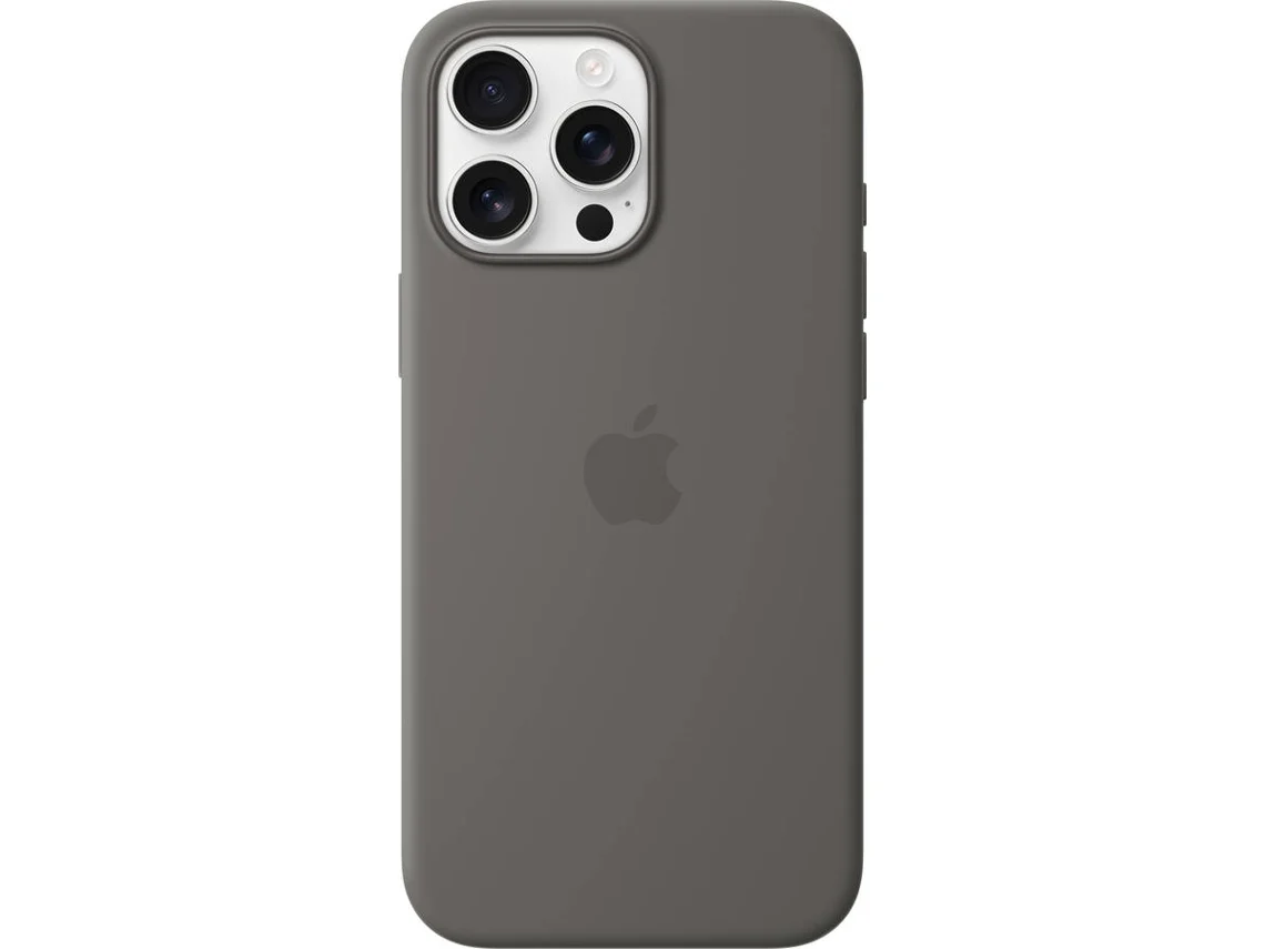 Funda APPLE Silicone Case con MagSafe para iPhone 16 Pro Max (Stone Gray)