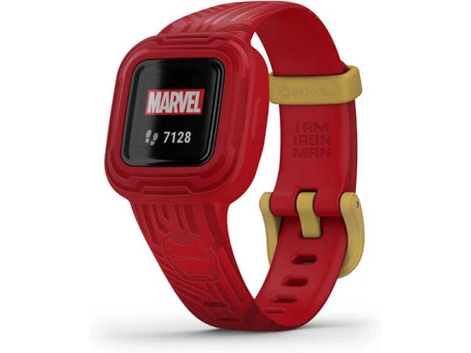 Pulsera deportiva GARMIN Vivofit jr 3 Iron Man (Bluetooth - Hasta 1 año de autonomía - Rojo)