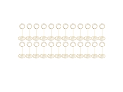 24pcs Porta Números De Mesa Acero Inoxidable 85mm Porta Tarjetas Porta Fotos Oro