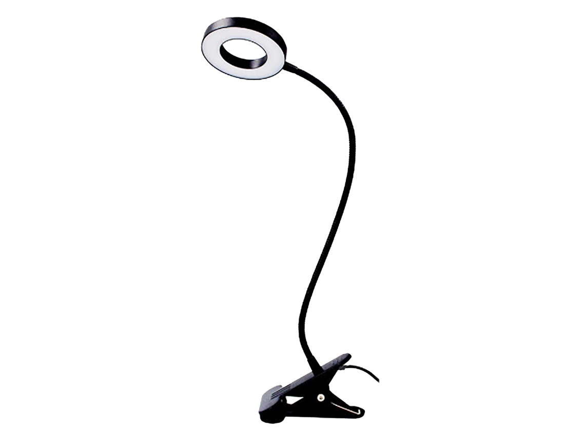 Lámpara de lectura con clip modelo 2026 con 48 LED, 5000k-6500k, 5-10w, protección ocular flexible, USB 5v 2a, para uso en escritorio.