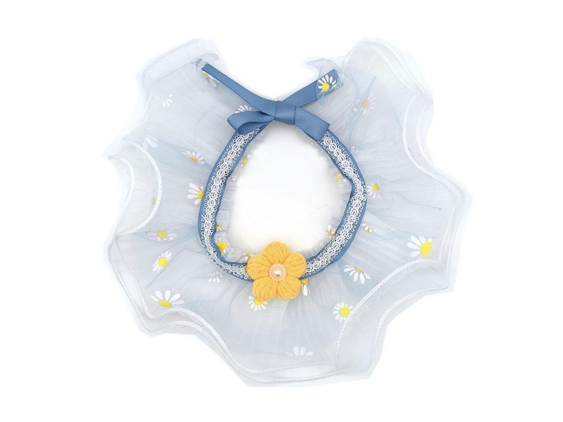 Collar de gato con flores pequeñas y moderno, con babero de encaje, bonito collar de encaje para mascotas, adorable collar para perros y gatos, collar decorativo para perros pequeños.