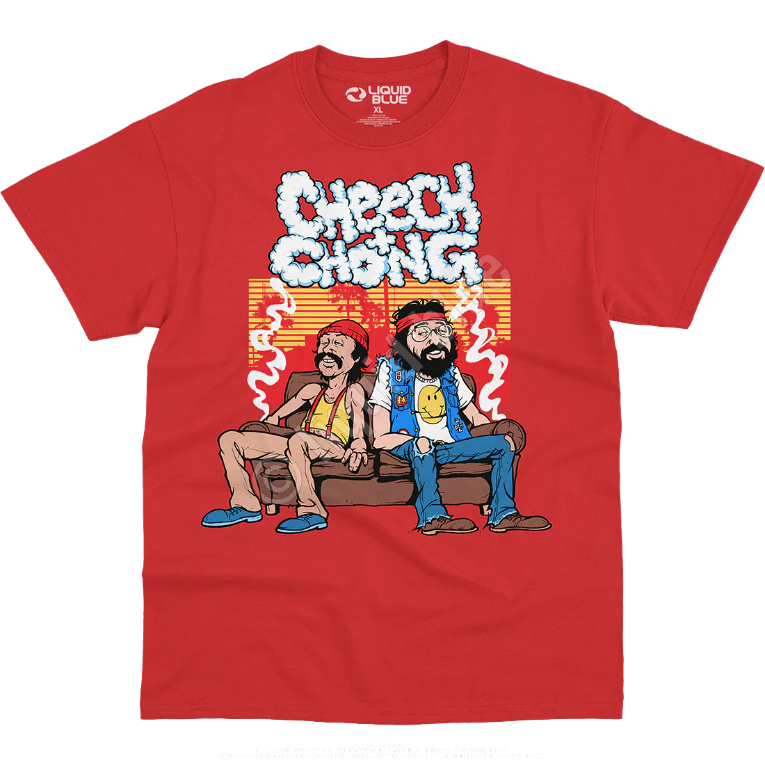 Cheech And Chong Couch Locked T-shirt Unisex Rockinstone Size:m