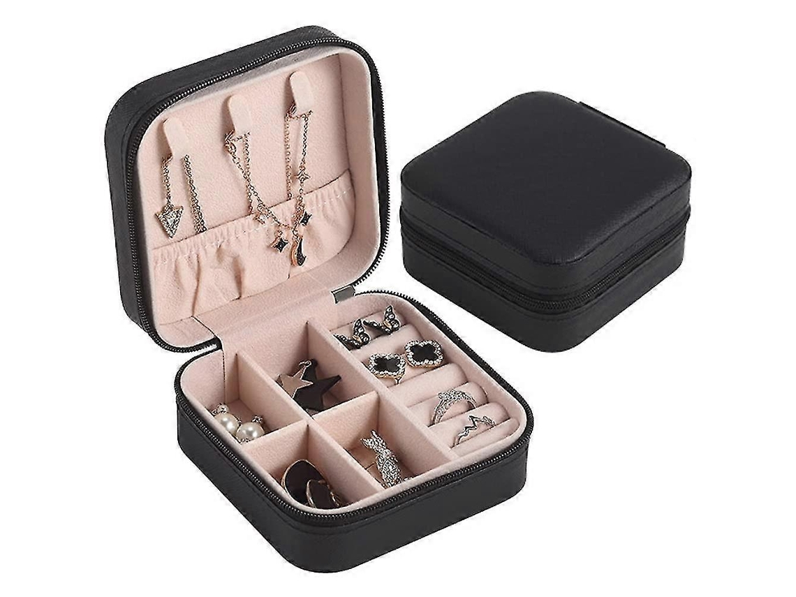Joyero portátil para viajes, mini joyero para guardar joyas Hengjian