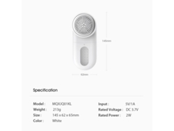 Quitapelusas Usb Xiaomi Mijia, Batería Con 90 Minutos De Duración, Cuchilla De 0,35 Mm Para Tejidos De Punto, Alfombras Y Ropa.