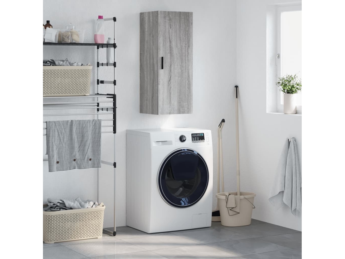 Armario De Pared Gris Sonoma 34,5x34x90 Cm