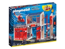 PLAYMOBIL City Action: Cuerpo de bomberos - 9462 (Edad Mínima: 4 - 181 Piezas)