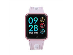 Reloj inteligente unisex con monitor de frecuencia cardíaca IP67 resistente al agua para Android e iOS, color rosa Ly Ebike