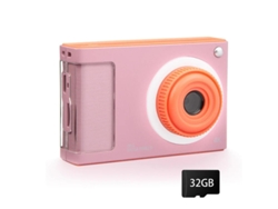 Cámara digital FHD 1080P para adolescentes, objetivo de 32 GB, 48 MP, zoom 8x, para adolescentes y jóvenes, color rosa Yizhood