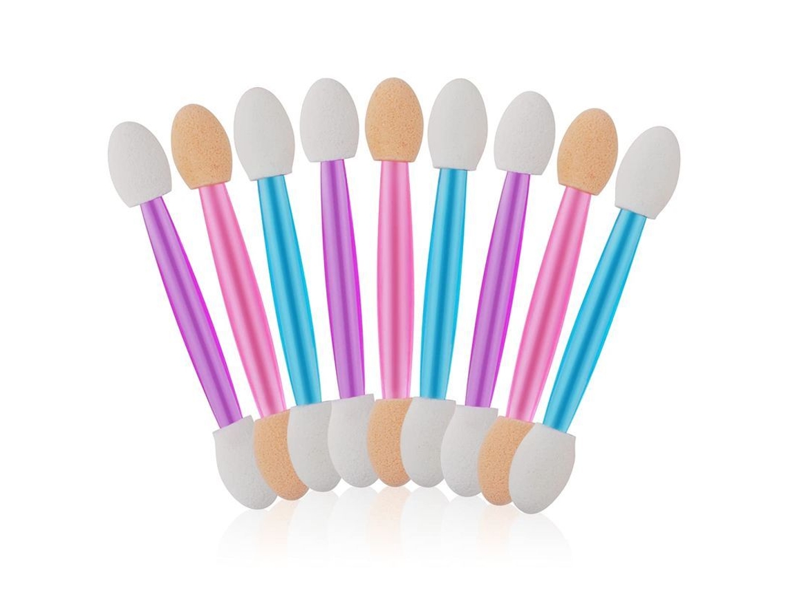 60 Aplicadores De Sombra De Ojos Desechables De Doble Cara (rosa, Morado, Azul)