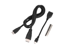 Kit De Adaptador Hdmi 3 En 1, Cabezal De 40 Pines Y Cable Micro Otg Para Raspberry Pi