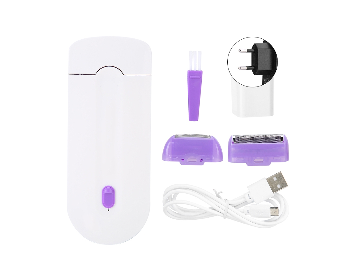 Máquina De Depilación Con Luz Azul Usb Y Enchufe Doble Uso Herramientas De Depilación Para Mujeres