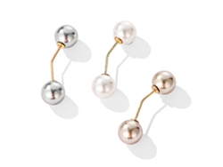 3 Broches De Perlas Artificiales De Doble Cabeza Para Suéteres De Moda